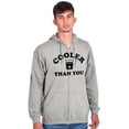 thumbnail image 5 of Funny er Than You Pun Sarcastic Joke Zip Up Hoodie Men's Women's Brisco Brands L, 5 of 6