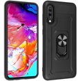 thumbnail image 4 of Galaxy A70 Case with Screen Protector, Slim Dual Layer Samsung A70 Case with Ring Holder Kickstand for Magnetic Car Mount Hard PC Shockproof Case for Samsung Galaxy A70 (2019), Black, 4 of 7