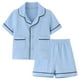 thumbnail image 1 of Biniduckling Pijamas De Bebé Pijamas Cortos De Verano Para Niñas Pequeñas Y Niños 3T Azul, 1 of 5