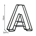 thumbnail image 6 of Clear Texture Alphabet Figurine Minimalist Design Wrought Iron Three-dimensional Universal Alphabet Adornment Home Decor, 6 of 8