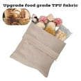 thumbnail image 3 of Naierhg Homemade Bread Storage Pouch Single-layered Food Grade Large Capacity Drawstring Sealing Reusable with Liner Picnic Commute School Bread Preservation Bag, 3 of 7