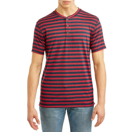 Lee Men's Super Soft Short Sleeve Striped Henley (Best Short Sleeve Henley Shirts)