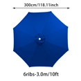 thumbnail image 2 of 6-Rib 3m Outdoor Garden Umbrella Replacement Fabric Q L, 6 Ribs Umbrella Replacement 10ft Patio Umbrella Replacement Cloth Outdoor Garden Parasol Replacement Fabric, 2 of 8