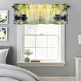 thumbnail image 3 of Plumeria Flower Stones Lake Zen Meditation Valances for Windows,Rod Pocket Valance for Kitchen Bedroom Bathroom Living Room, Still Life Window Valance Curtain Farmhouse Short Curtains 42x12in, 3 of 9