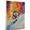 Alaskan Malamute, variant on Wirehaired Pointing Griffon Dog Stretched Canvas Size 8x12 – Skiing Theme Dog Art for Wall, Wirehaired Pointing Griffon Dog Playing Skiing Wall Art, Dog Lover Canvas Decor