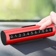 thumbnail image 3 of Tarjeta de estacionamiento temporal Universal para coche, licencia de número de teléfono oculta, para licencia de número de teléfono rojo, 3 of 7