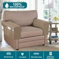 thumbnail image 5 of 2 Pack Waterproof Armrest Covers Couch for Chairs and Sofas Couch Arm Covers with Side Pocket, Non-Slip Armrest Protectors Washable Armrest Slipcover (Khaki), 5 of 7