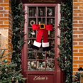 thumbnail image 5 of Para lazos navideños creativos, patas grandes de Papá Noel, árbol de Navidad, adorno colgante para vacaciones, coronas de puerta delantera, decoración de pared de ventana, 5 of 5