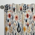 thumbnail image 4 of Designart "Love In The Wild Coral And Beige Flower I" Floral Room Darkening Single Curtain Panel, 4 of 6