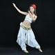 thumbnail image 1 of Pantalones Harem de Danza de Vientre Pierna Ancha traje Latino Blanco Hugo Pantalones de harén de danza del vientre para mujer, 1 of 8