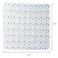 thumbnail image 6 of Parent's Choice 4-Piece Cotton Flannel Blankets, 30x30, Blue, 6 of 7