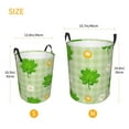 thumbnail image 4 of Uemuo St Patrick's Day11 Pattern Circular Laundry Hamper Basket with handles,Collapsible laundry basket,Large capacity laundry hamper,Laundry Organizer-Small, 4 of 8