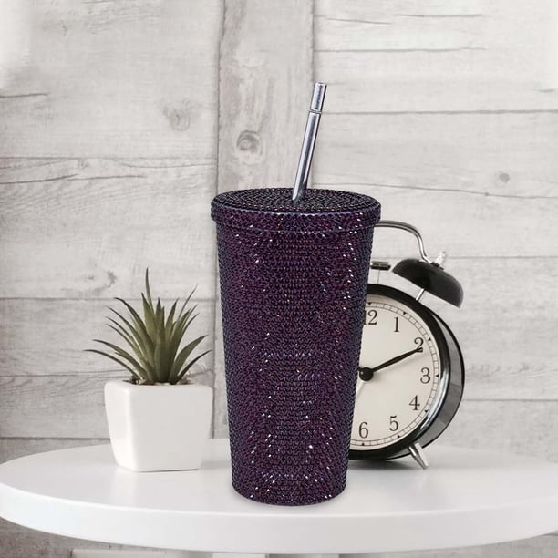 Taza aislada portátil BLESIY 500ml Púrpura taza de viaje