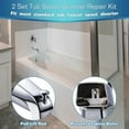 thumbnail image 2 of 2 Set Tub Spout Diverter Repair Kit for Bathroom Shower Bathtub, 2 of 5