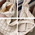 thumbnail image 3 of GASTROPOD Puffy Tote Bag,Spacious Puffer Purse,Ergonomic Puffy Bag,White, 3 of 4