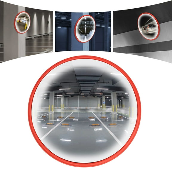 Wide Angle Safety Mirror Driveway Outdoor Security 18" Traffic Convex Mirror NEW