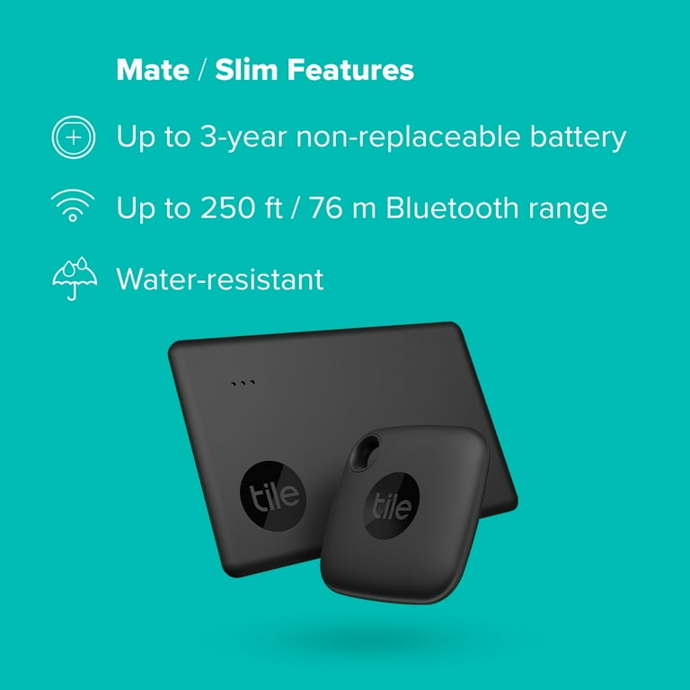 Tile Water-Resistant Wallet Tracker Starter Pack (2022) - 2 Tile Water-Resistant Wallet Tracker Starter Pack (2022) - 2