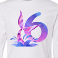 thumbnail image 4 of Inktastic 6th Birthday Mermaid Tail Long Sleeve Youth T-Shirt, 4 of 5