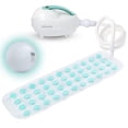 thumbnail image 1 of Alfombra de baño con burbujas SereneLife, portátil, spa, con luz LED y almohada, 1 of 7