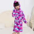 thumbnail image 1 of Peignoir à Capuche pour Enfant de 3 à 10 Ans, Peignoir Chaud, Pyjama, 1 of 2