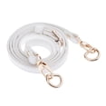 thumbnail image 1 of kusrkot Purse Strap & Bag Strap Replacement - Braided Leather Guitar Strap Strap & White- Gold Buckle, 1 of 9