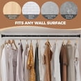 thumbnail image 3 of Closet Rods for Hanging Clothes to es Adjustable Heavy Duty Closet Rod Easy to Install Closet Poles for Hanging Clothes Wardrobes Laundry Perfect for Closet Organizer, 3 of 6