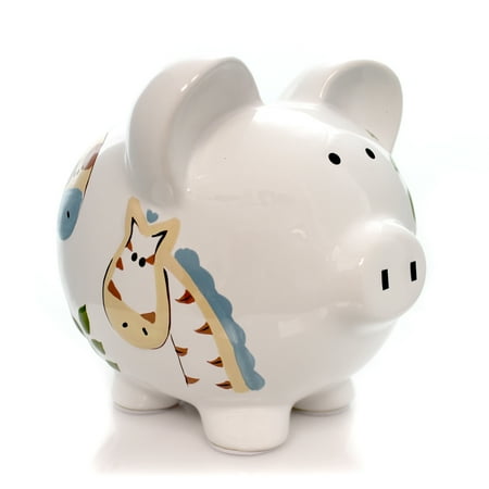 Bank JUNGLE JACK PIGGY BANK Ceramic Monkeycat Giraffe 36823