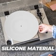 thumbnail image 3 of TEHAUX Home Use White Silicone Turntable Platter Mat Vinyl Record Protective Anti Static Pad, 3 of 8