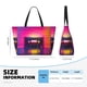 thumbnail image 4 of Fotbe Neon Cassette Tape Bolsa de Viaje para Playa - Resistente al Agua, Bolsa Tote de Gran Capacidad y Ligera con 7 Bolsillos para Mujeres y Hombres, 4 of 7