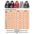 thumbnail image 2 of Sexy Dance Long Sleeve Hoodies Fuzzy Fleece Jacket for Women Casual Cardigan Coat Winter Warm Outwear Red 3XL, 2 of 2