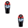 thumbnail image 4 of Sidaley Mini cubo de basura para coche, cubo de basura creativo para coche, soporte para polvo para vehículo, caja de basura, cubierta de resorte, rojo 2piezas Sidaley CBP095324, 4 of 5