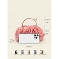 thumbnail image 5 of REMANLAND Women's Satin Floral Evening Clutch, Pink, 5 of 7