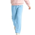 thumbnail image 2 of Plebaso Girls Slim Flare Pants High Elastic Waist Casual Trousers Plain Comfy Bell Bottom Pants with Pockets, 2 of 7
