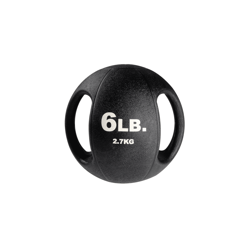 BSTDMB6 6lb BLack Dual Grip Medicine Ball