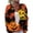 Orange(Halloween Pumpkin), variant on Halloween Cardigan Sweaters for Women Funny Halloween Pumpkin Womens Cardigan Sweaters Knit Button Up Cropped Long Sleeve Fall Holiday Soft Cardigan Sweaters Yellow 2XL