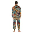 thumbnail image 7 of joogoo Orange Tiger Stripes Unisex Adults Onesies Pajamas Jumpsuits L, 7 of 7
