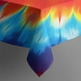 thumbnail image 3 of Colorful Rainbow Tie Dye Spiral Pattern Rectangle Tablecloth 60"x84",Waterproof Polyester Rectangle Table Cloth, Wipeable Spillproof Polyester Tablecloth for Dining, Camping, Indoor and Outdoor, 3 of 5