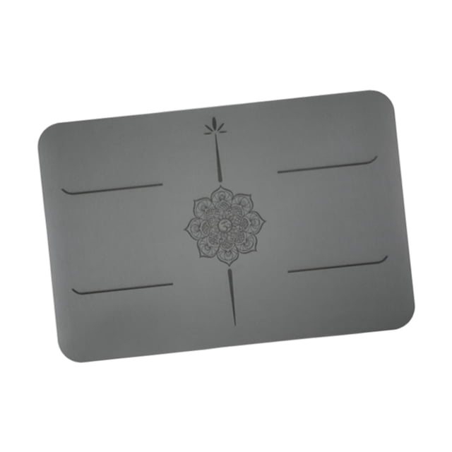 Colchoneta pequeña, antideslizante y portátil, ideal para entrenamientos en el gimnasio, ejercicios de rodillas o pilates. Perfecta para viajar. Gris oscuro