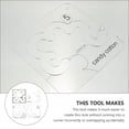 thumbnail image 4 of Sewing Templates For Clothes Durable 4Pcs Square Shape In 5.50X5.50X0.08Inch, 4 of 8