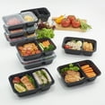 thumbnail image 4 of (4 pack) Mainstays 15 Pack 2 Compartment Meal Prep Food Storage Containers, 4 of 6