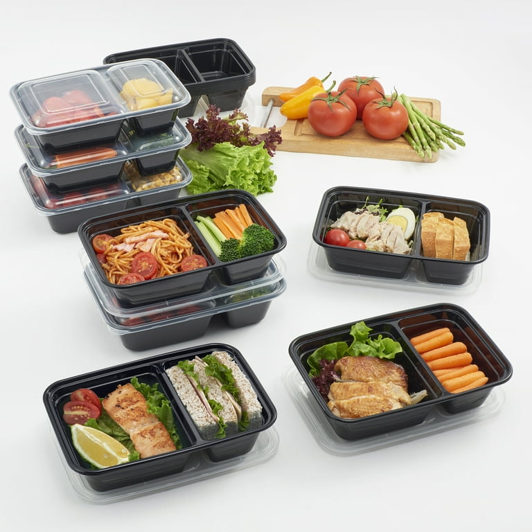 Rectangular Food Container Meal Prep Set 2 x 2.9 cup + 2 x 2 cup