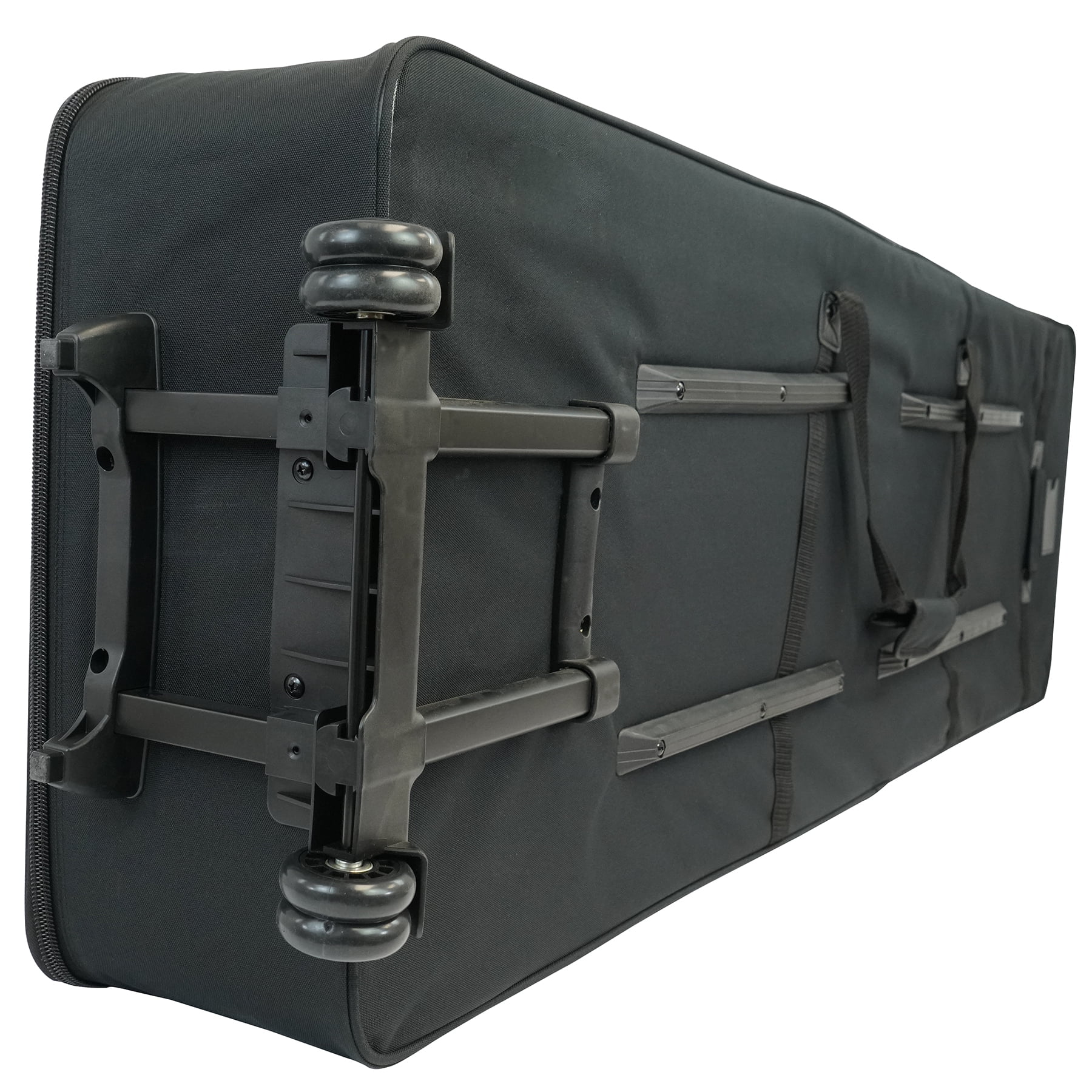 Rockville Rolling Bag Keyboard Case w/Wheels+Trolley Handle For Yamaha MODX8 
