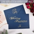 thumbnail image 4 of GFDYREE Dark Blue Wedding Invitation Envelopes, 20 Pcs Pearl Invitation Envelopes with Seal Stickers Envelopes for Wedding Invitations 5\u201dx7\u201d Cards\u2026, 4 of 7