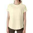 thumbnail image 7 of OSOLU Breathable O-Neck Casual T-Shirt Tshirts Tee For Women Summer Sports Wear Lightweight Comfortable Solid Color Hollow Out Design Versatile Dailywear, 7 of 7