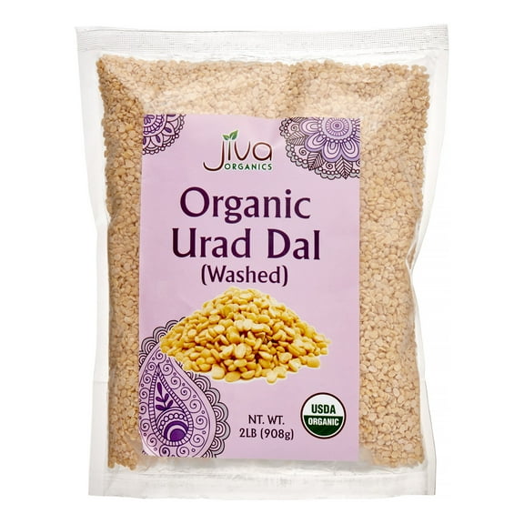 Jiva Organic Urad Dal White Washed, 2 Lb