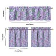 thumbnail image 6 of Kitchen Curtains 24 Inch Short - 3 Panel Set, Nautical Starfish Beach Seashell Mermaid Theme, Rod Pocket Window Curtain for Tropical Farmhouse, Easy Wash, 6 of 6