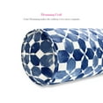 thumbnail image 6 of FBTS Prime Throw Bolster Pillows Set of 2 Navy Geometric Round 20x6 Inch Patio Neck Roll Pillows, 6 of 7