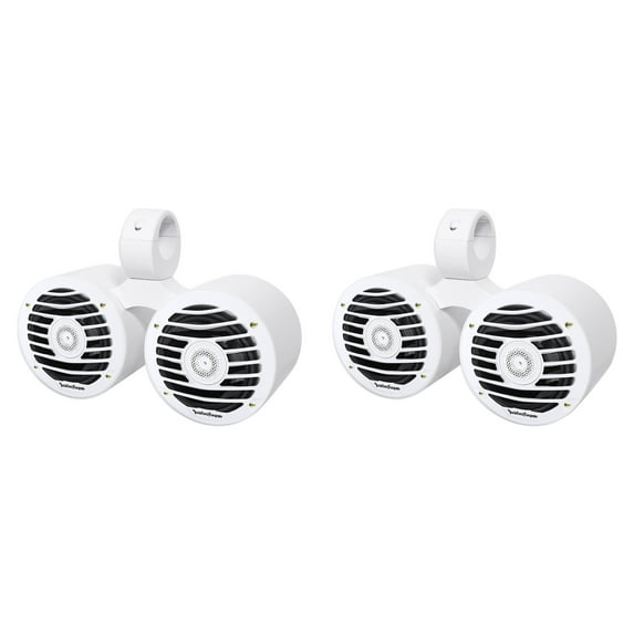 Pair Dual Rockford Fosgate PM2652X 6.5" 680w Marine Wakeboard Tower Speakers