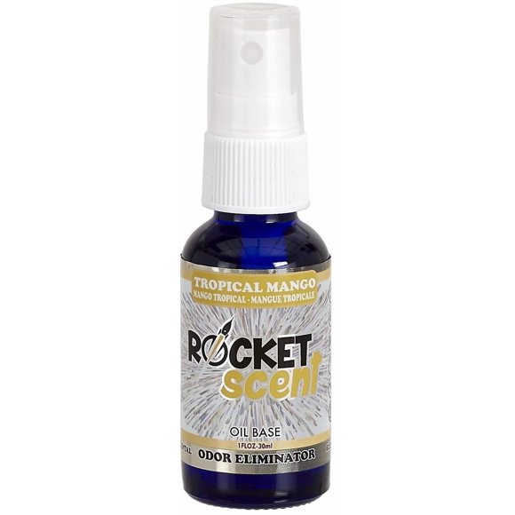 Rocket Scent Spray Tropical Mango 1 FL OZ Oil Base Concentrated Odor Eliminator