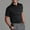 Black, variant on Mens Polo Shirts Summer Fashion Solid Color Breathable High Spring Lapel Short Sleeved Holiday Wear